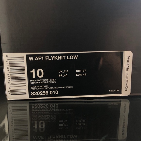 WOMENS NIKE AF1 FLYKNIT LOW AIR FORCE 1 | NEW - Picture 8 of 8